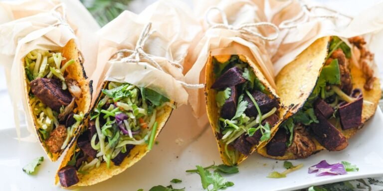 High-protein tacos prepared as a meal prep for tradies